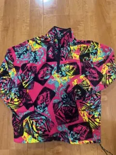 adidas カラフル ハーフジップ フリースジャケット