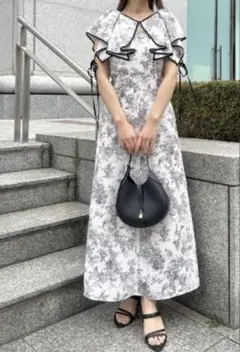 【新品タグ付き】 SNIDEL スナイデル ラッフルボレロパイピングワンピース