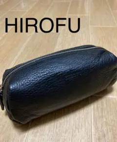 HIROFU ヒロフ レザーポーチ ブラック