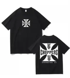 ウエストコーストチョッパーズ 両面プリント Tシャツ 黒 M