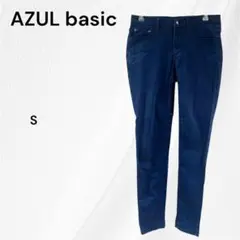 アズール ベーシック　スキニーパンツ　S ネイビー　パンツ　ボトムス