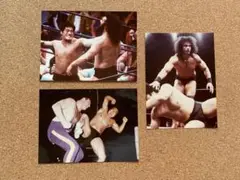 当選品　昭和プロレス 生写真3枚セット