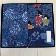 新品未使用　レトロ　大判和風デザイン ハンカチ 2枚セット