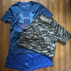 アンダーアーマー☆YLGサイズ　Tシャツ2枚＆ハーフパンツ1枚