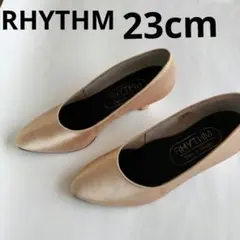 RHYTHM.リズム。サテン女性用社交ダンスシューズ 23.cm