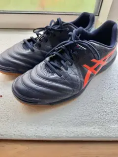 ASICS CALCETTO ネイビー/オレンジ サッカーシューズ　27.5cm