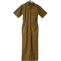 stussy ストゥーシー　オーバーオール つなぎ　オークル