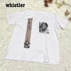 s.767【ウィスラー】メンズ 半袖Tシャツ プリント カジュアル ホワイト