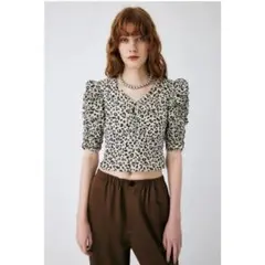 MOUSSY GATHER SLEEVE BLOUSE