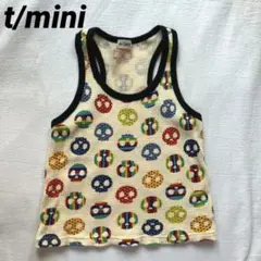 t/mini ターカーミニ カラフルスカル柄ノースリーブタンクトップ 120cm