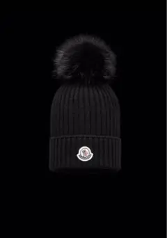 即購入可◎MONCLER‼︎ニット帽★ブラック