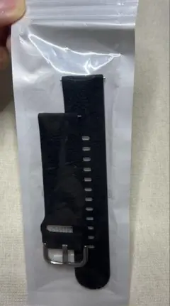 時計バンド　シリコン製　20㎜　新品未開封品 ブラックカラー　バラ模様