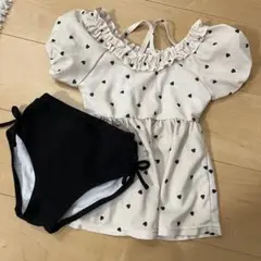 petit main プティマイン ハート柄 セパレート水着