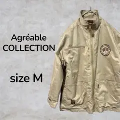 Agréable COLLECTION レディース　ジャケット　ベージュ　古着