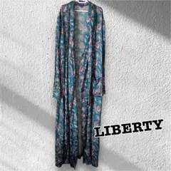 【美品】LIBERTY シルク カーディガン Sサイズ ガウン ローブ リバティ