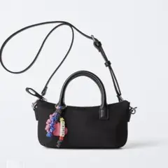ナイロン　 ブラック ショルダーバッグ　ZARA