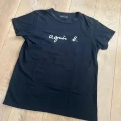 agnès b. ロゴTシャツ XLサイズ 黒 半袖 アニエスベー ブラック