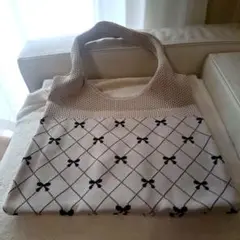 リボンパターンのショルダーバッグめっちゃ可愛いです