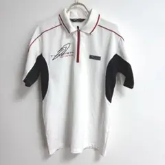 ✨良品✨ TIGORA M ウェア シャツ ハーフジップ スポーツ ゴルフ 白