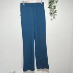 【Alma Design】スリット入りテーパードパンツ Sサイズ　ダークグリーン