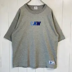 コーエン　COEN 刺繍レタードTシャツ スムース　杢調グレー　Lサイズ