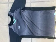 New Balance メッシュシャツ Mサイズ グレー/ブラック