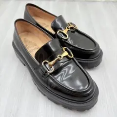 【美品】厚底　ビットローファー　アルテサノス　36（23cm）　ブラック