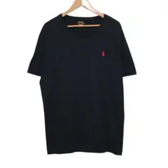 POLO ラルフローレン 半袖Tシャツ　スモールポニー刺繍ロゴ　ブラック