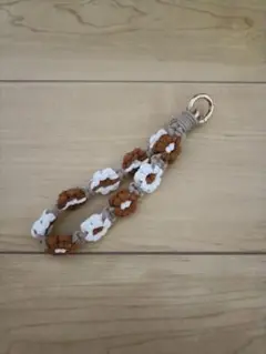コットン花柄ストラップ