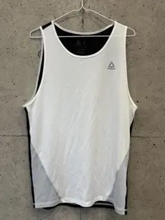Reebok タンクトップ ホワイト/ブラック M
