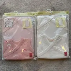 ユニクロBABYコットンメッシュインナーボディスーツ　2枚セット　60