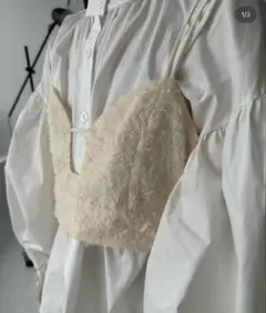 lawgy センターラインフリンジビスチェ アイボリー