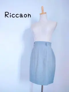 Riccaon グレー タイトスカート ひざ丈　シンプル　おしゃれ
