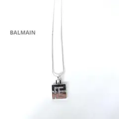 BALMAIN バルマン　ロゴ　ネックレス　シルバー
