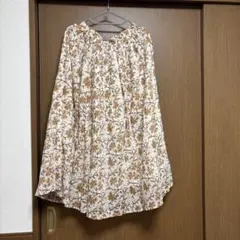 サマンサモスモスブルー　インド綿スカート
