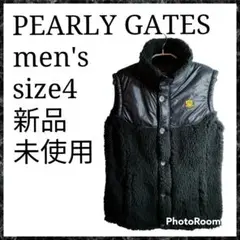 新品 未使用 タグ付き パーリーゲイツ PEARLY GATES ベスト 黒色