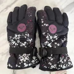 ROXY スノーグローブ Mサイズ ブラック/フラワー柄