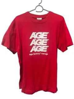 Age Factory ロゴ Tシャツ 赤