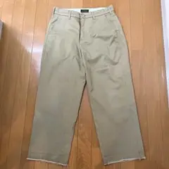 LEVI'S STA-PREST チノパン ベージュ　裾切りっぱなし