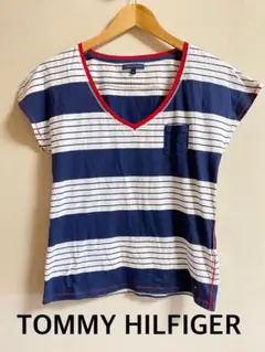 TOMMY HILFIGER トミーヒルフィガー　Vネック Tシャツ M
