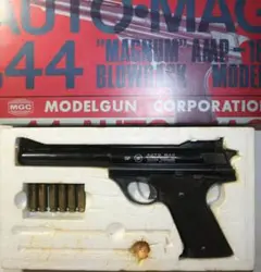 MGC オートマグ、ヘビーウェイト。 MGC AUTO MAG .44AMP MODEL180 HEAVY WEIGHT/ALL SILVER: GFCの