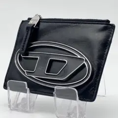 DIESELディーゼル　フラグメントケース カード　コインケース　黒革