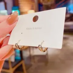 再入荷♡　ゴールド　フープ　シンプル　ピアス　S925　ユニセックス　リング