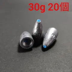 チューブ入りバレットシンカー 30g 20個