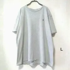 ラルフローレン ポロ ワンポイントTシャツ グレー US古着 L