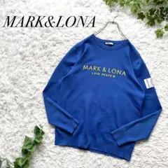 MARKu0026LONA ニット セーター 薄手 長袖 立体ロゴ メンズ 46