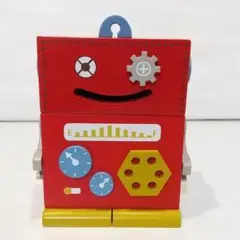 KALDI カルディ ロボット 小物入れ 木製 赤 レッド カワイイ