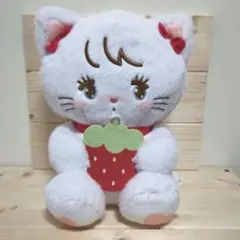 【新品タグ付き】mikko illustrations いちごBIGぬいぐるみ