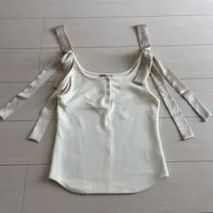JILL by JILL STUART リボン付きタンクトップ