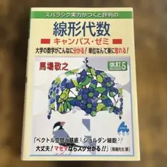 スバラシク実力がつくと評判の線形代数キャンパス・ゼミ 大学の数学がこんなに分か…